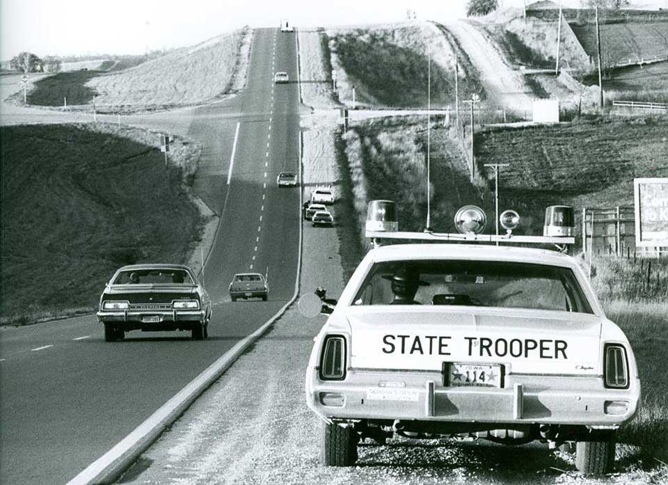 Iowa police car