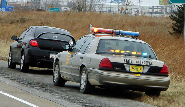 Iowa police car