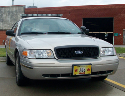 Iowa police car