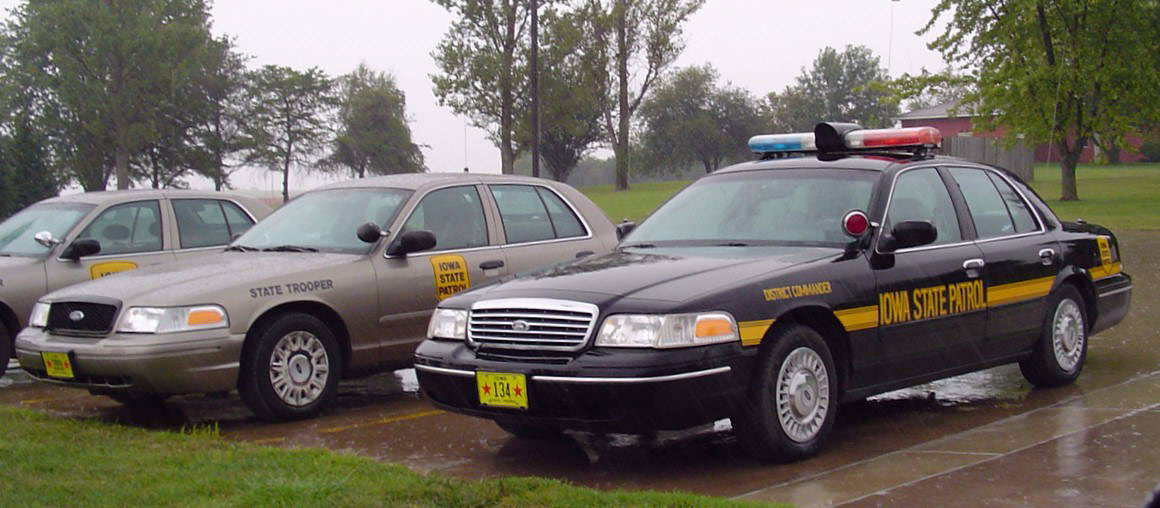 Iowa police car