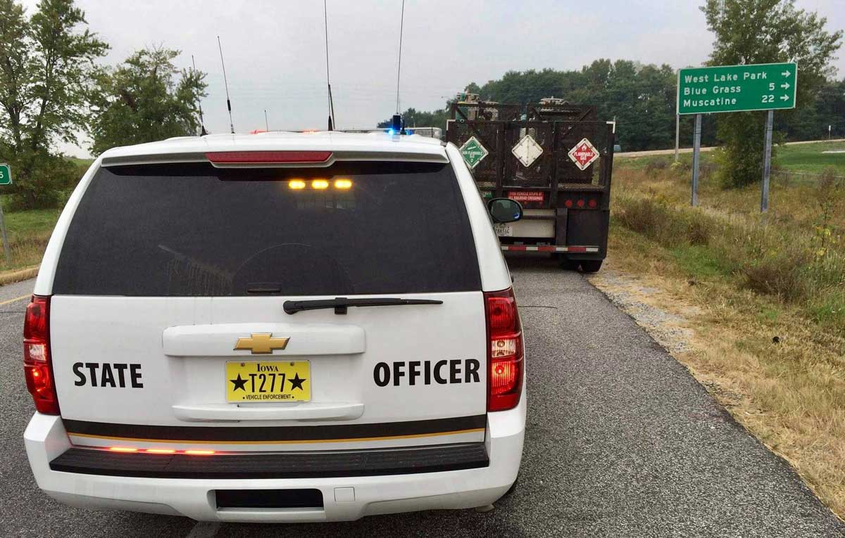 Iowa police motorcycle