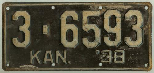 Kansas license plate image