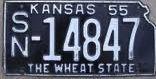 Kansas license plate image