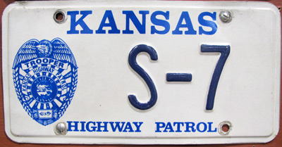 Kansas license plate image