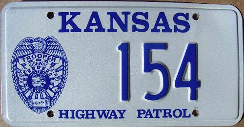 Kansas license plate image