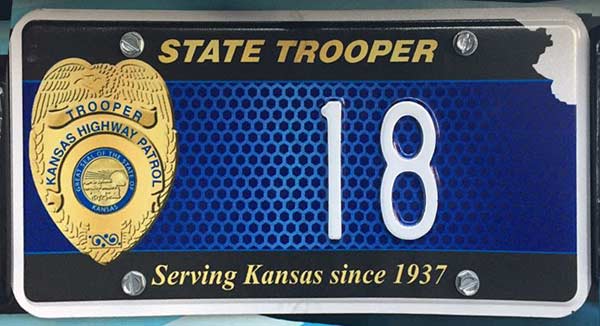 Kansas license plate image