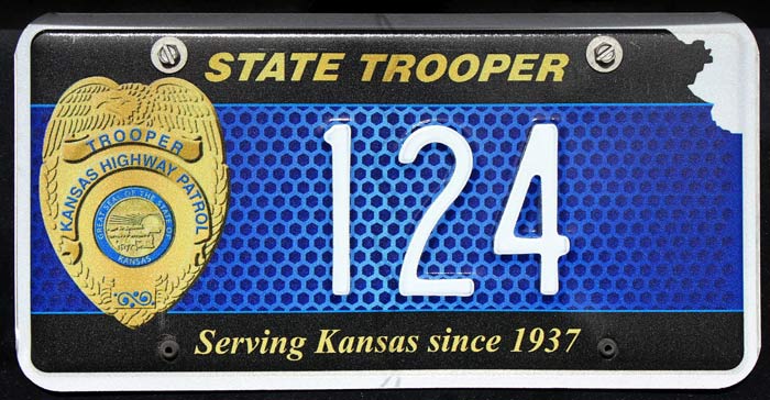 Kansas license plate image