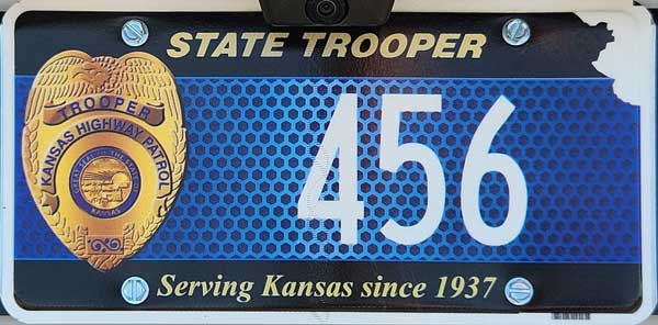 Kansas license plate image