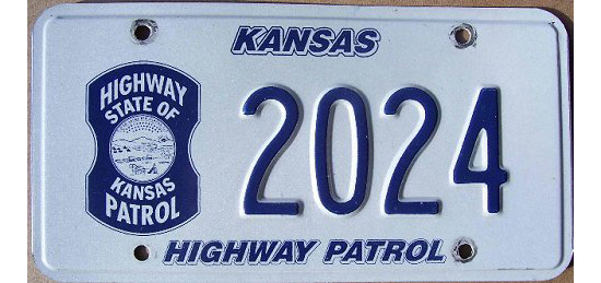 Kansas license plate image