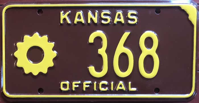 Kansas license plate image