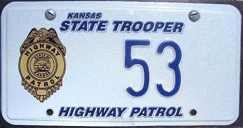 Kansas license plate image