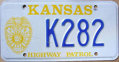 Kansas license plate image