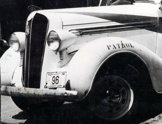 Kentucky 1938 police license plate