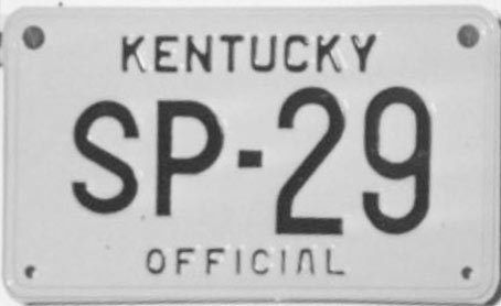 Kentucky license plate image