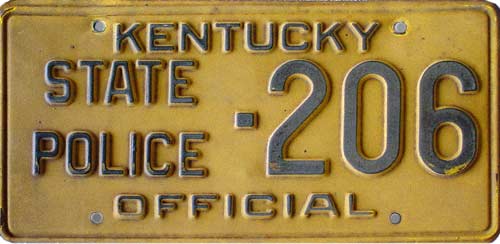 Kentucky license plate image