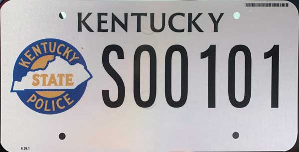 Kentucky license plate image