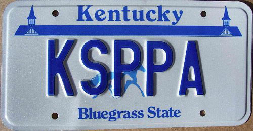 Kentucky license plate image