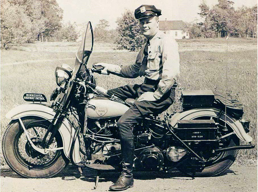 Minnesota police officer on motorcycle