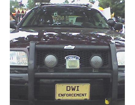 Minnesota police license plate