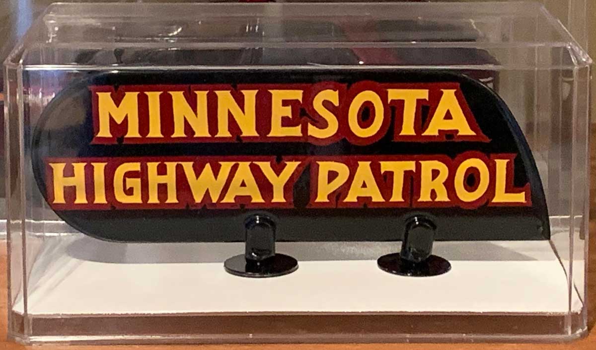 Minnesota police motorcycle sign