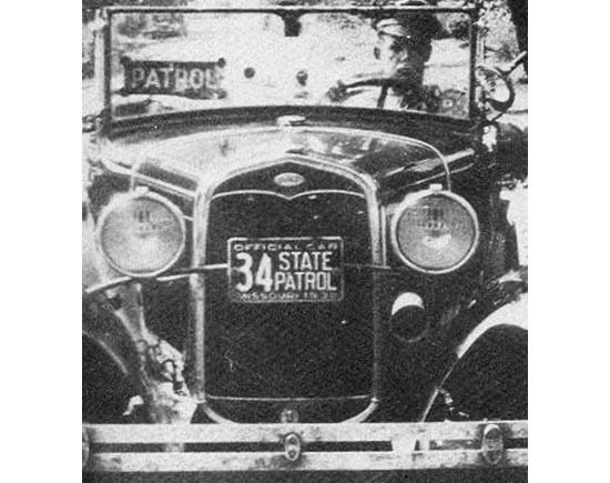 Missouri police license plate image