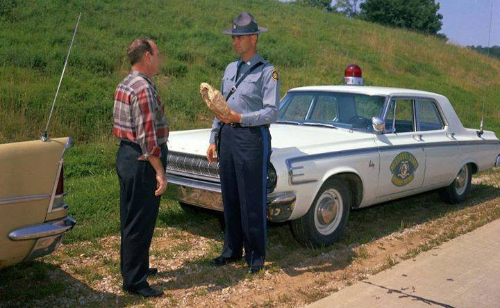 Missouri 1956 police car image