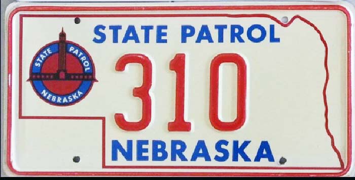 Nebraska license plate image