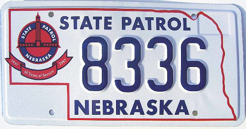 Nebraska license plate image