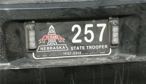 Nebraska license plate image