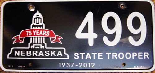 Nebraska license plate image