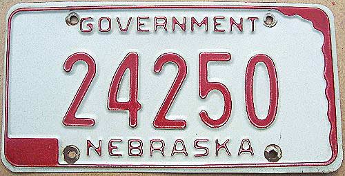 Nebraska license plate image