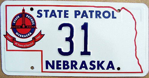 Nebraska license plate image