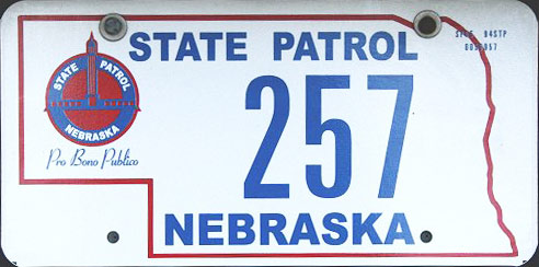 Nebraska license plate image