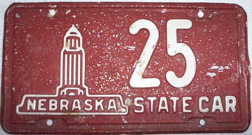 Nebraska license plate image