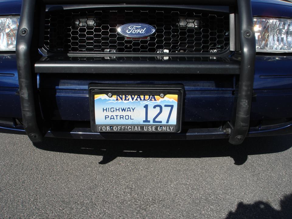 Nevada police license car