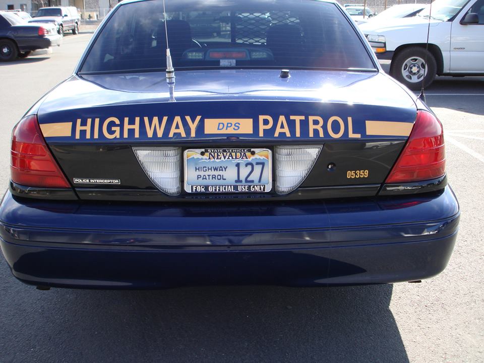 Nevada police license plate