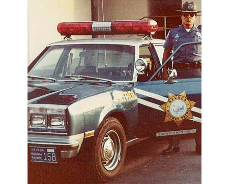 Nevada police license car