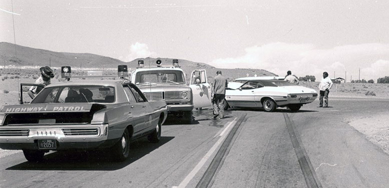 Nevada police license plate