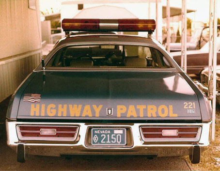 Nevada police license plate