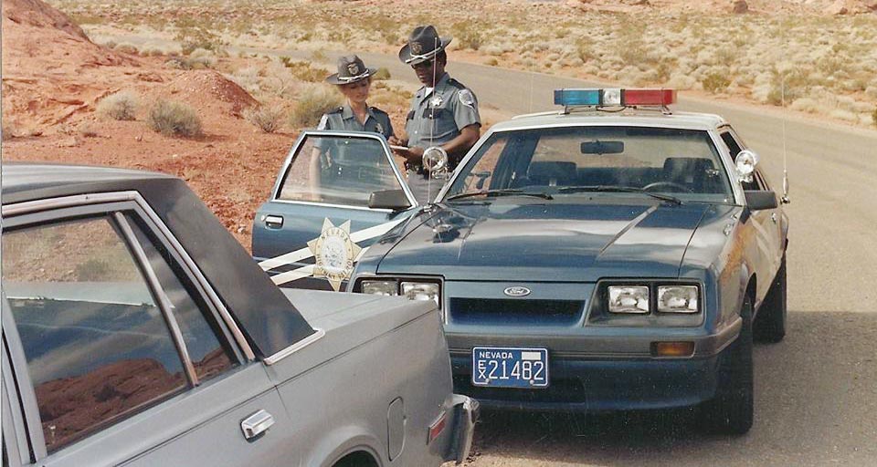 Nevada police license plate