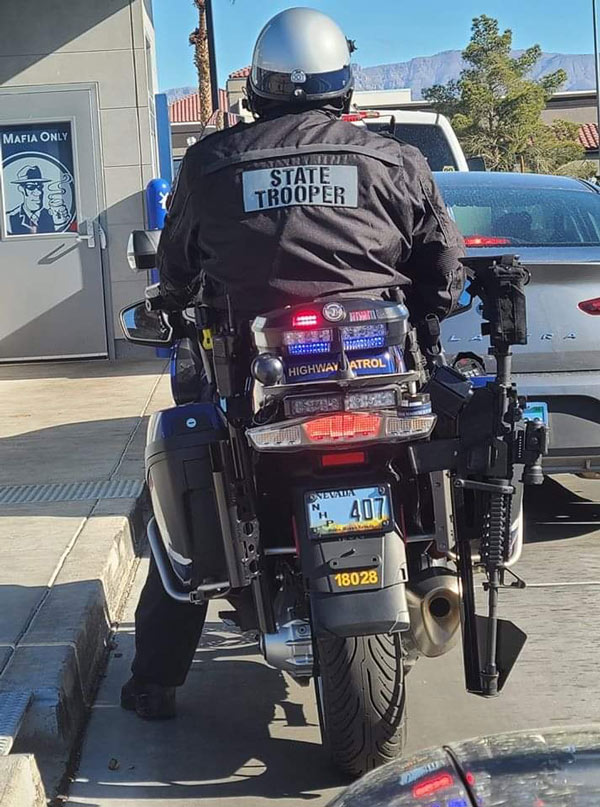 Nevada police license plate