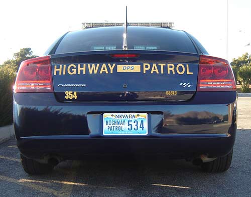 Nevada police license car