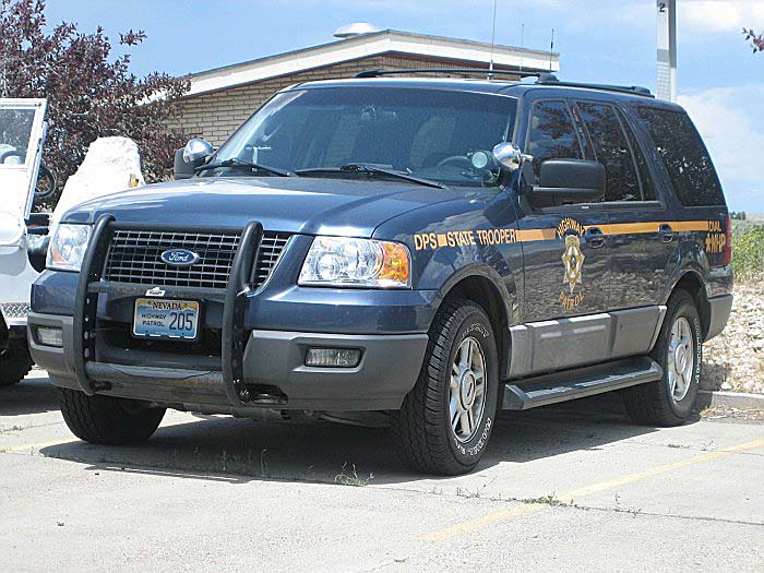 Nevada police license car