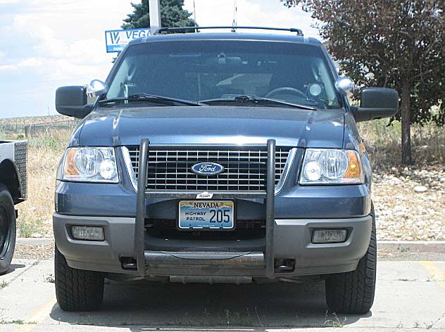 Nevada police license plate