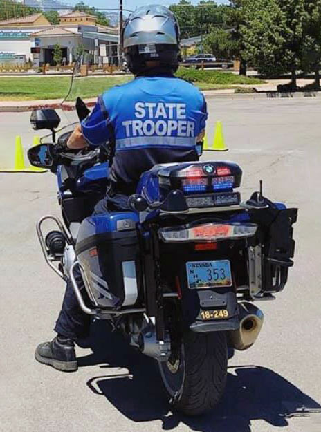 Nevada police license plate