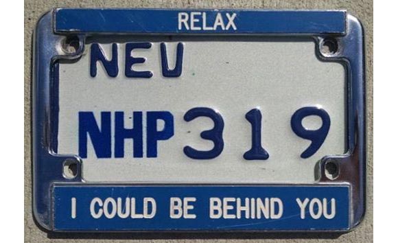 Nevada police license plate