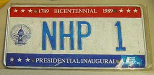 Nevada police license plate