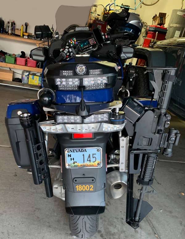 Nevada police license plate