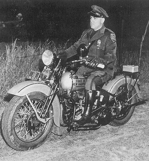 New Hampshire police officers and motorcycles