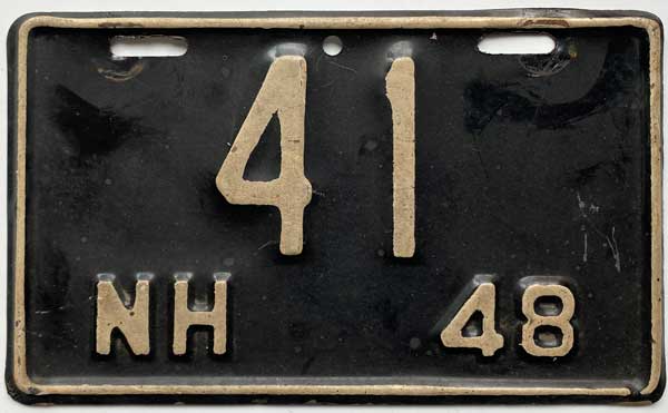 New Hampshire license plate image